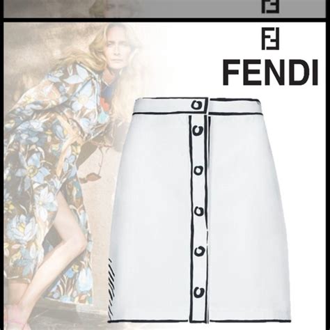 fendi skirt replica|Fendi denim skirt.